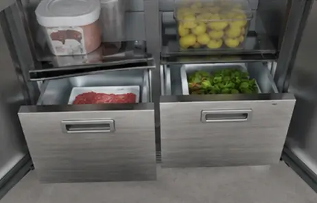 Stainless Interior for Enhanced Durability | Smeta american built in fridge freezer