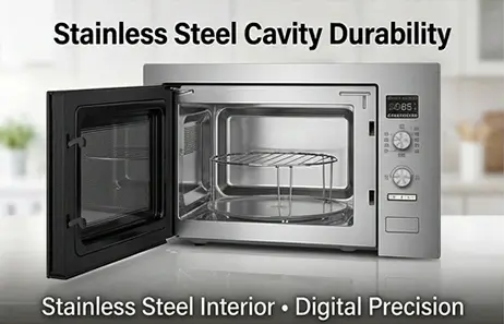 Stainless Steel Interior | Smeta built in microwave oven TMB100-34LBMM(8S)