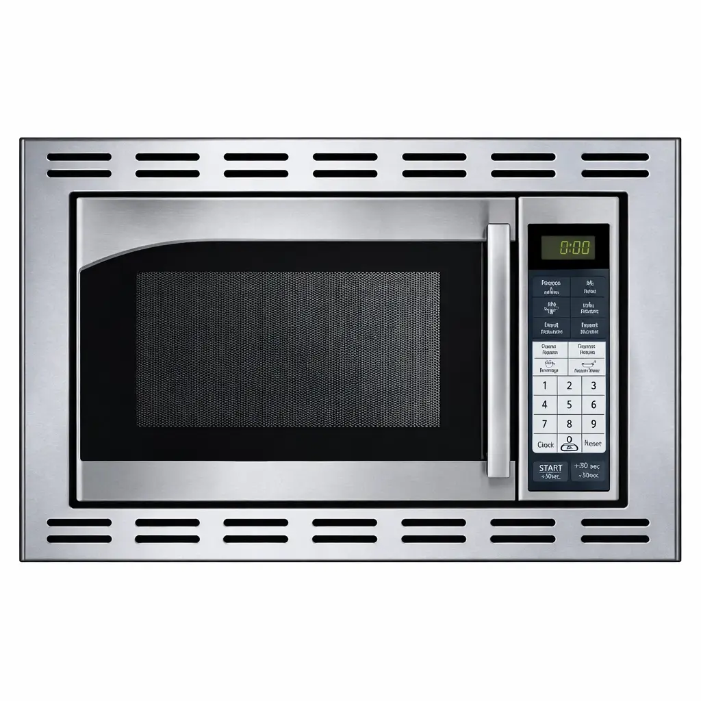0.9 Cu.Ft Built In Wall Microwave 900W Digital Microwave Oven with Trim Kit