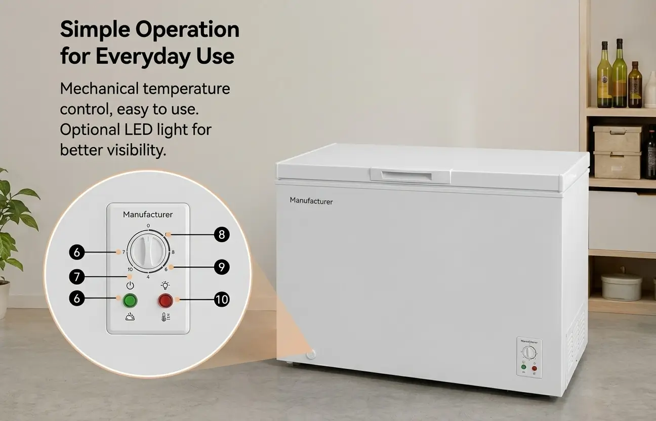 Simple Operation Designed | Smeta chest freezer TSC-300W