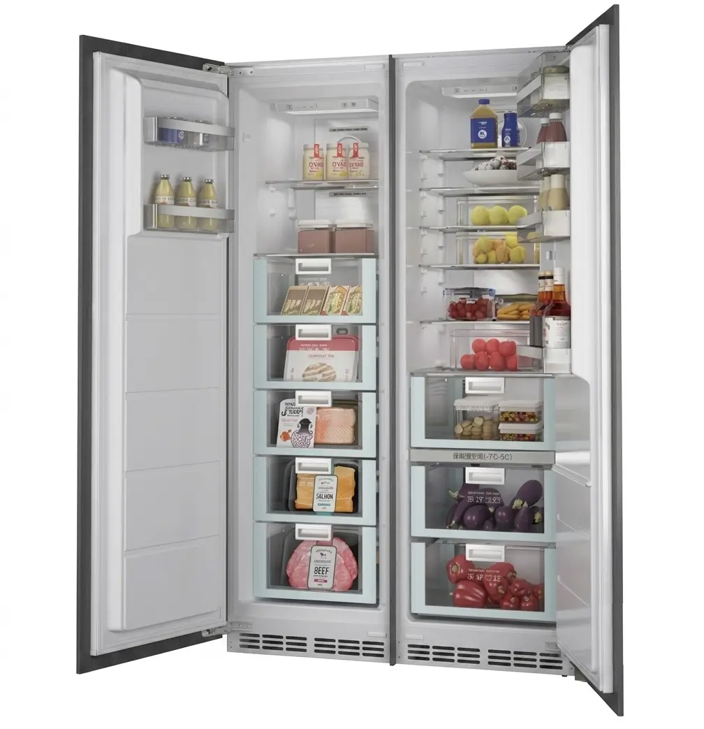 528L Side by Side Fridge and Freezer with Inverter Compressor