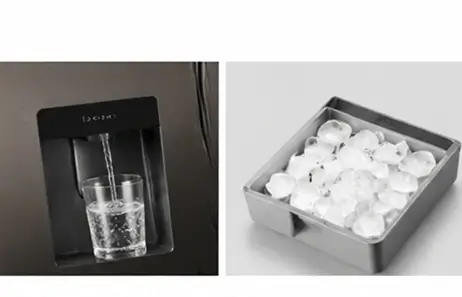 Optional Water Dispenser & Manual Ice Maker | Smeta french door refrigerator with water dispenser