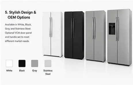 Flexible Interior Storage | Smeta 36 inch side by side refrigerator