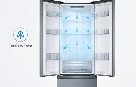 Total No Frost for Reliable Cooling Performance | Smeta 3 door fridge freezer