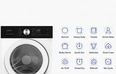 12 Drying Programs for Every Need | Smeta heat pump clothes dryer