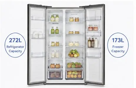 Large Capacity Storage | Smeta refrigerator american style