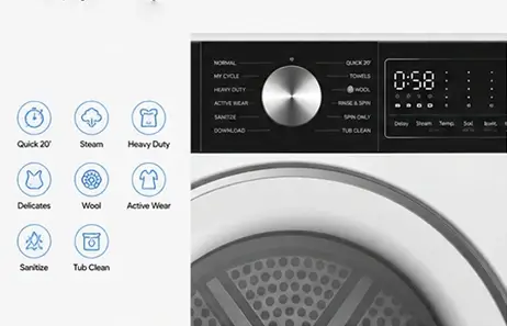 Multiple Wash Programs for Every Need | Smeta high efficiency front load washer