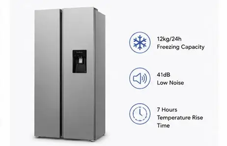 Reliable Cooling Performance | Smeta refrigerator american style