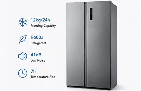 Stable & Efficient Performance | side by side refrigerator