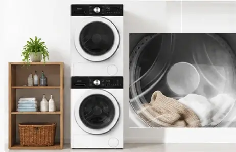 Stackable Design with Smart Features | Smeta stacking washer dryer