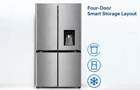 Smeta four door fridge,