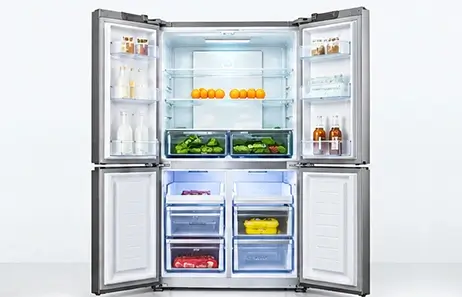 High Capacity Product Positioning | Smeta four door fridge