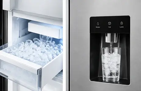 Ice Maker and water dispenser option | Smeta fridge with ice maker and water dispenser