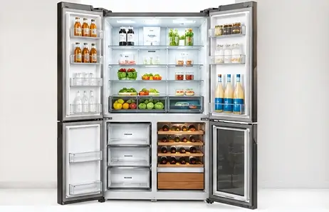 Multi Zone Storage for Better Organization | Smeta side by side door refrigerator