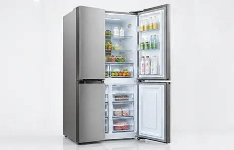 Quiet Operation with Practical Freezing Performance | Smeta 4 door fridge and freezer