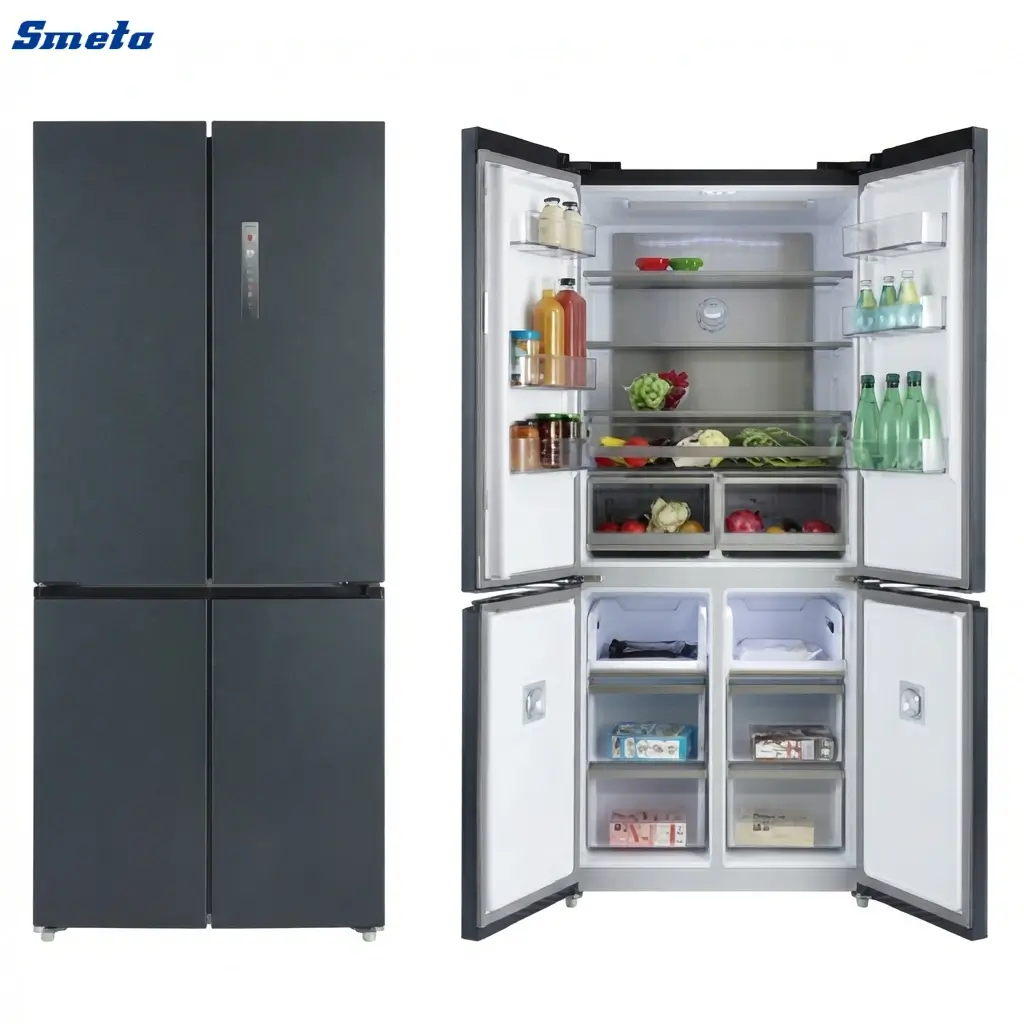 466L 4 Door American Fridge Freezer with Multi-Zone Storage – Large Capacity Refrigerator Supplier