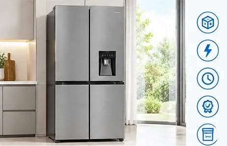reliable performance | Smeta four door fridge,