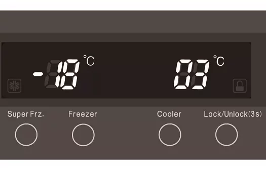 Precision Electronic Dual-temp Control _Smeta 552L Plumbed In American Fridge Freezer