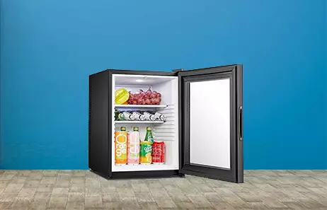 Smeta galss door mini fridge