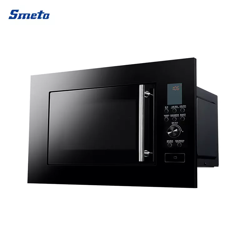 25/23 Litre Stainless Steel Interior Built In Microwave Black