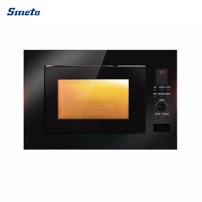 25/23 Litre Stainless Steel Interior Built In Microwave Black